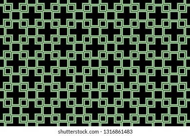Green color. Abstract Pattern Texture for Background. Vector seamless pattern