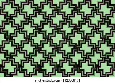Green color. Abstract Pattern Texture for Background. Vector seamless pattern