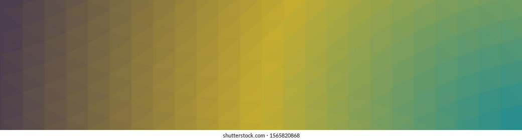 Green Color Abstract trianglify Generative Art background illustration