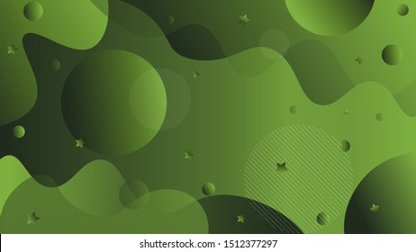 Green color abstract  vector background