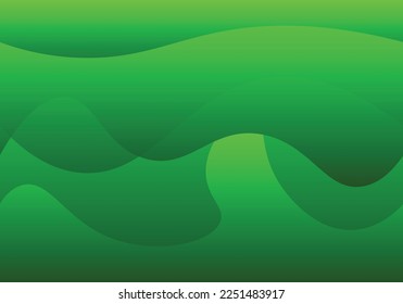 fondo de onda abstracta de color verde