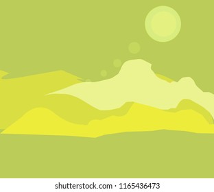 Green color background.