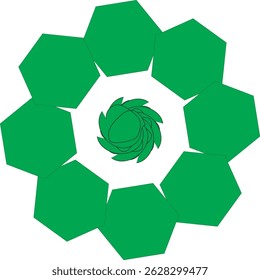cor verde fundo mandala design