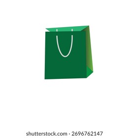 mockup de saco de cor verde usando vetor