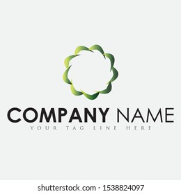 Green Color Creative Circle Logo design 