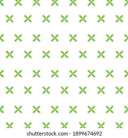 green color cross patterns vector on white background 