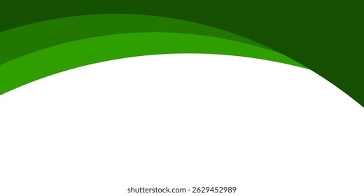 Design de plano de fundo curvo com cores verdes