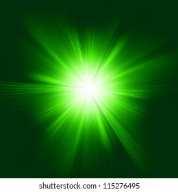 Green color design with a burst. EPS 8 vector file included