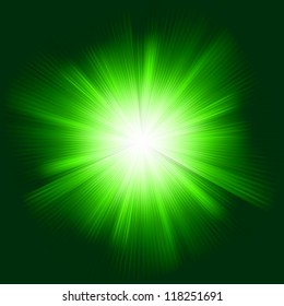 Green color design with a burst. EPS 8 vector file included