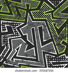 Green color fabric seamless pattern.