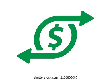 green color fast payment fund icon vector design