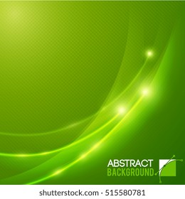 Green color flat abstract background with light effects vector illustration