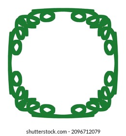 green color frame design for your wedding christmas and celebration photos