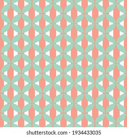 green color geometric patterns vector on background with cream lines