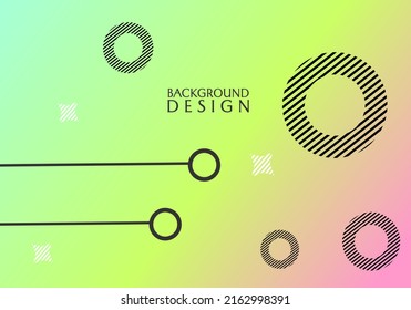 grüner Farbverlauf-Hintergrund mit abstrakten geometrischen Elementen. Design für Tapete, Banner, Website