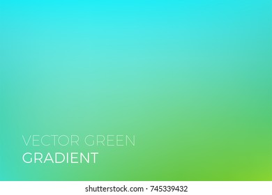 Green color gradient background. Vector backdrop design template for eco nature or ecology and sunlight concept, interior decor background and abstract wallpaper.
