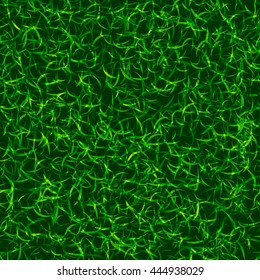 Green color grass vector background. Fresh spring lawn illustration. Natural environment backdrop. Botanic texture image.