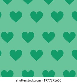 green color heart patterns on green background, vector