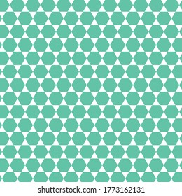 green color hexagonal patterns on white background vector