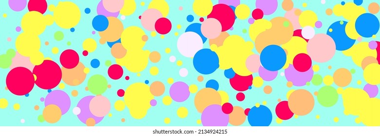 Green Color Indigo Violet Bordo Purple Illustration. Multicolor White Dark Blue Pastel Print. Bright Pink Red Circles Rainbow Background. Yellow Kids Children Beige Play Vibrant Textile.