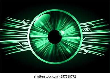 green color Light Abstract Technology background for computer graphic website internet and business. circuit. text box. label. card. eye