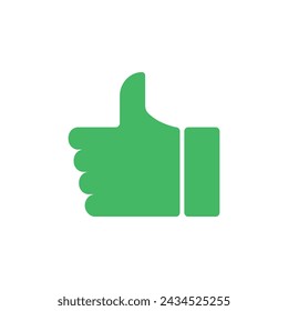Icono de vector de color verde aislado sobre fondo blanco