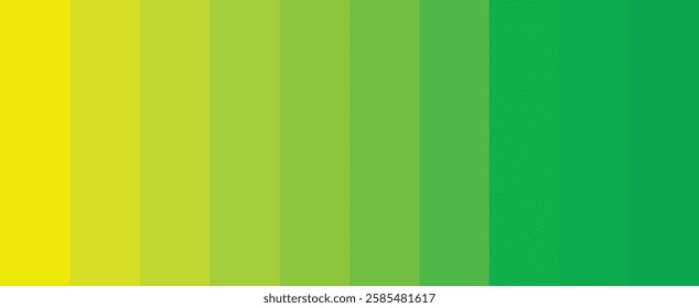 Green Color matching color palette - Fashion Trend Green Color guide palette, An example of a color palette vector. Forecast of the future colour palette for fashion designers and fashion business