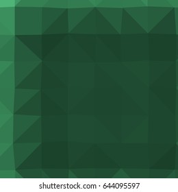 green color modern polygonal background. low poly consist of triangle. vector illustration