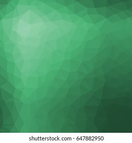 green color modern polygonal background. low poly consist of triangle. vector illustration