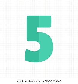 green color number five