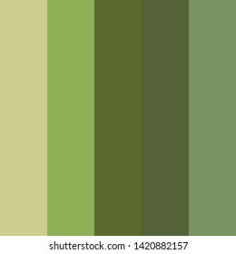 Green color palette vector illustration