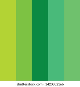 Green color palette vector illustration