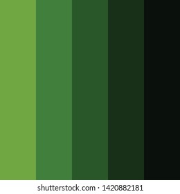 Green color palette vector illustration