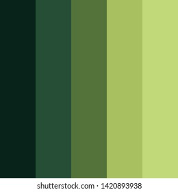 Green Color Palette Vector Illustration