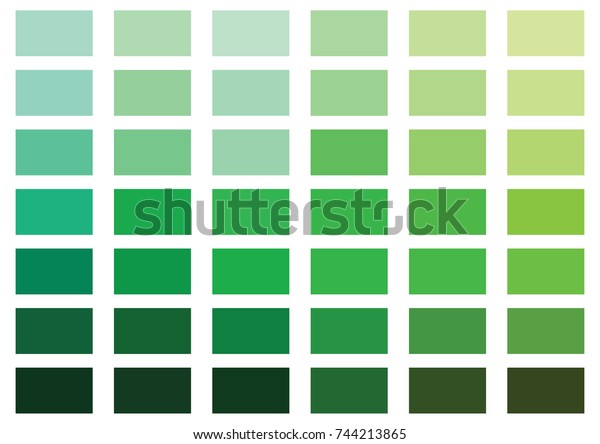 緑のカラーパレットのベクター画像イラスト のベクター画像素材 ロイヤリティフリー