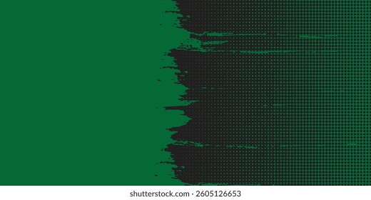 green color pattern gradient grunge texture background with halftones texture. 