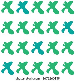 patrón de color verde en el vector de fondo blanco