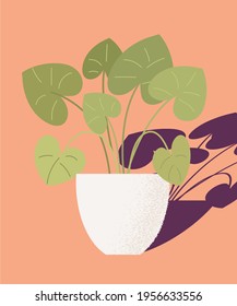 A green color plant illustration 