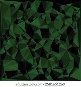 Green  color polygon abstract background