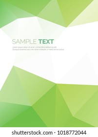green color polygonal background template