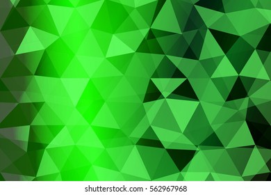 green color polygonal background. vector illustration. for bussiness, design, wallpaper, cover, print