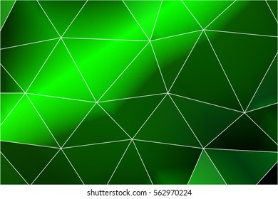 green color polygonal background. vector illustration. for business, design, wallpaper, cover, print