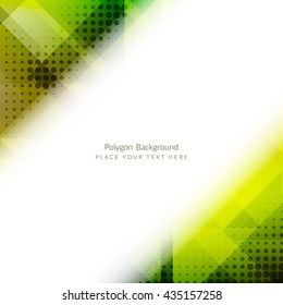 Green color polygonal shape background