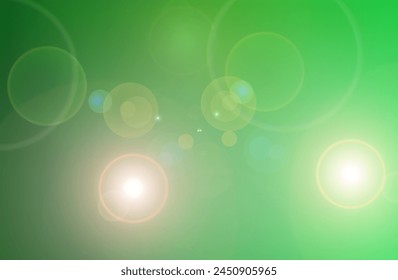 Green color premium elegant lense flare Wallpaper background For Web and Mobile Applications, business infographic and social media, modern decoration, art illustration template design. 