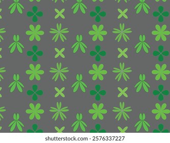 Green color seamless pattern design