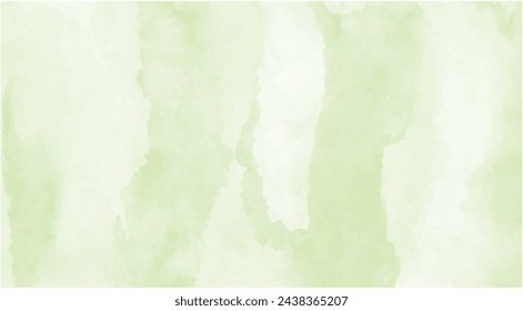 Green color shades watercolor background. Abstract aquarelle paint paper textured canvas for text design, greeting card, template. Gentle pink and coral gradient hand drawn illustration