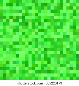 Green color square mosaic vector background design