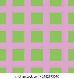 green color square patterns on lilac background, vector
