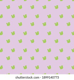 green color squirrel patterns on pink background vector