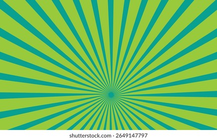 Grüne Farbe Sunburst Muster Hintergrund.